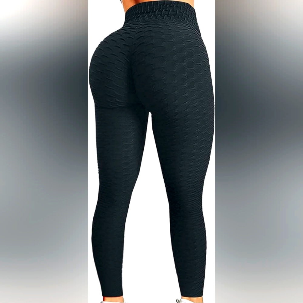Women Leggings Gym Fitness Scrunch Butt Lifting Scale Textured Yoga Pants High W